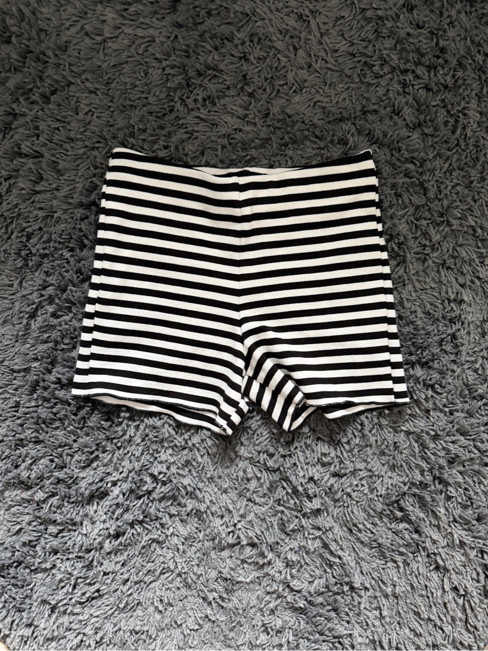 ZARA striped high waisted shorts